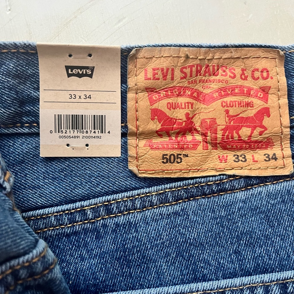 Levi's Blue Straight Jeans Iconic Style